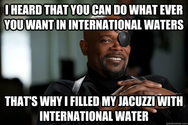 nick fury avengers meme about international law
